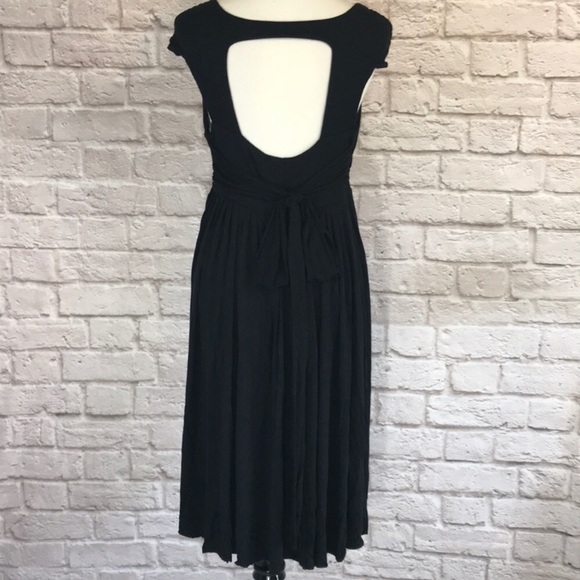 Anthropologie black midi length dress, size M - Picture 3 of 7